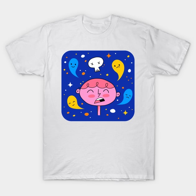 Thought Ghosts T-Shirt by Andy McNally